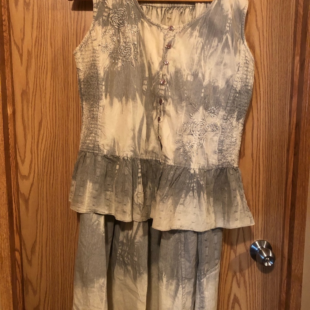 France Maxi Skirt Matching Top Size M